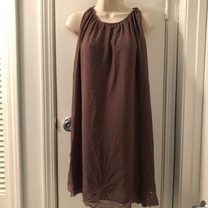NWT Ark & Co Mocha Brown Dress